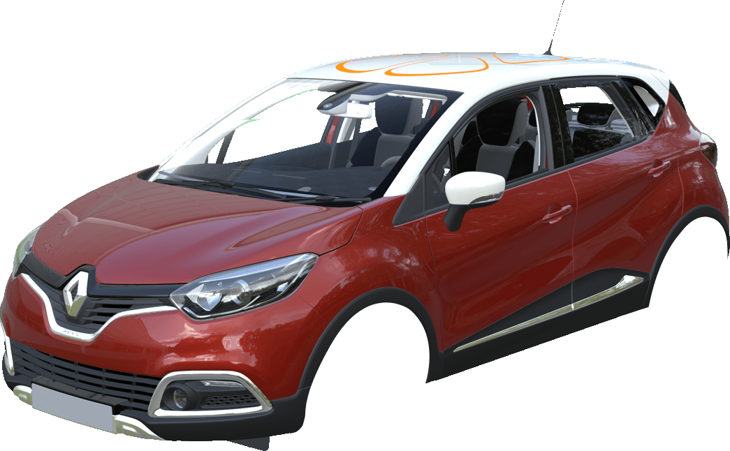 coque superieur voiture