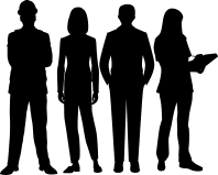 silouhette hommes-femmes